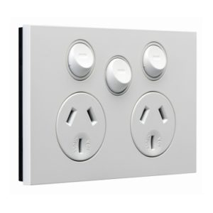 Sigatoka Electric Ltd - Power outlet double with 16a extra switch