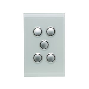 Sigatoka Electric Ltd - Switches – 5 Gang Push Button LED